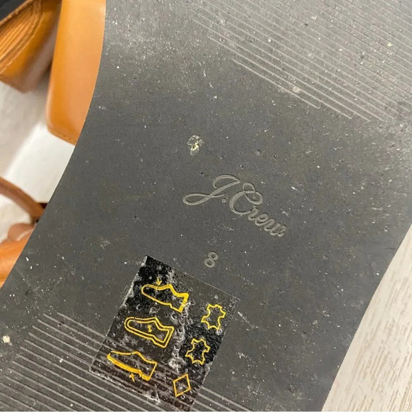 J Crew Mallorca Ankle Strap Brown Platform Heels Sandals Shoes 8 - Picture 11 of 11